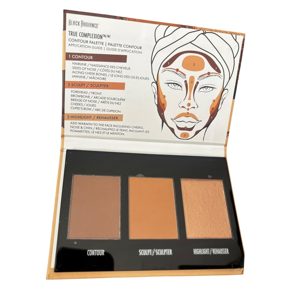 Black Radiance True Complexion Contour Palette Medium to Dark 8321 0.38oz New